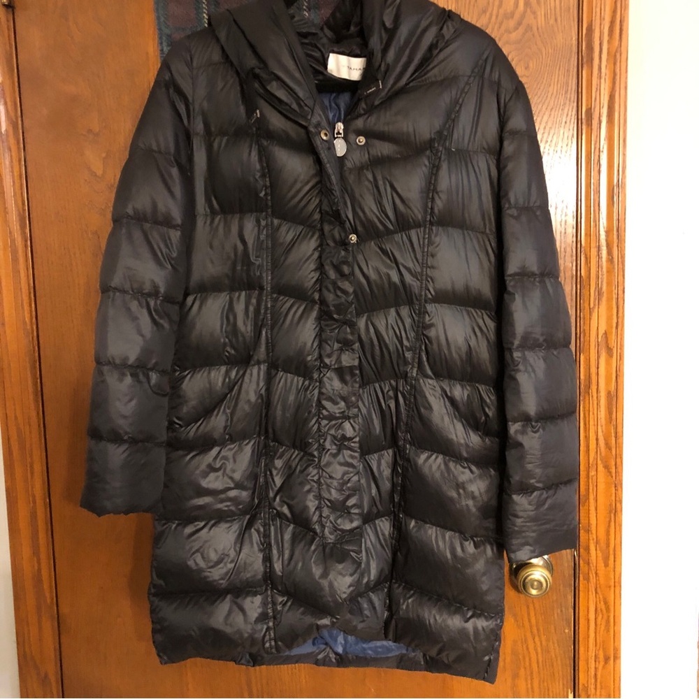 Tahari Black Puffer Coat
